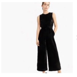 J. Crew velvet jumpsuit cutout